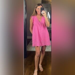 Pink Lily Pink Sleeveless Romper